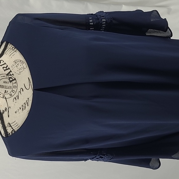 {A. Byer} Navy Dress wedding guest, formal, casual, night out - Picture 5 of 7